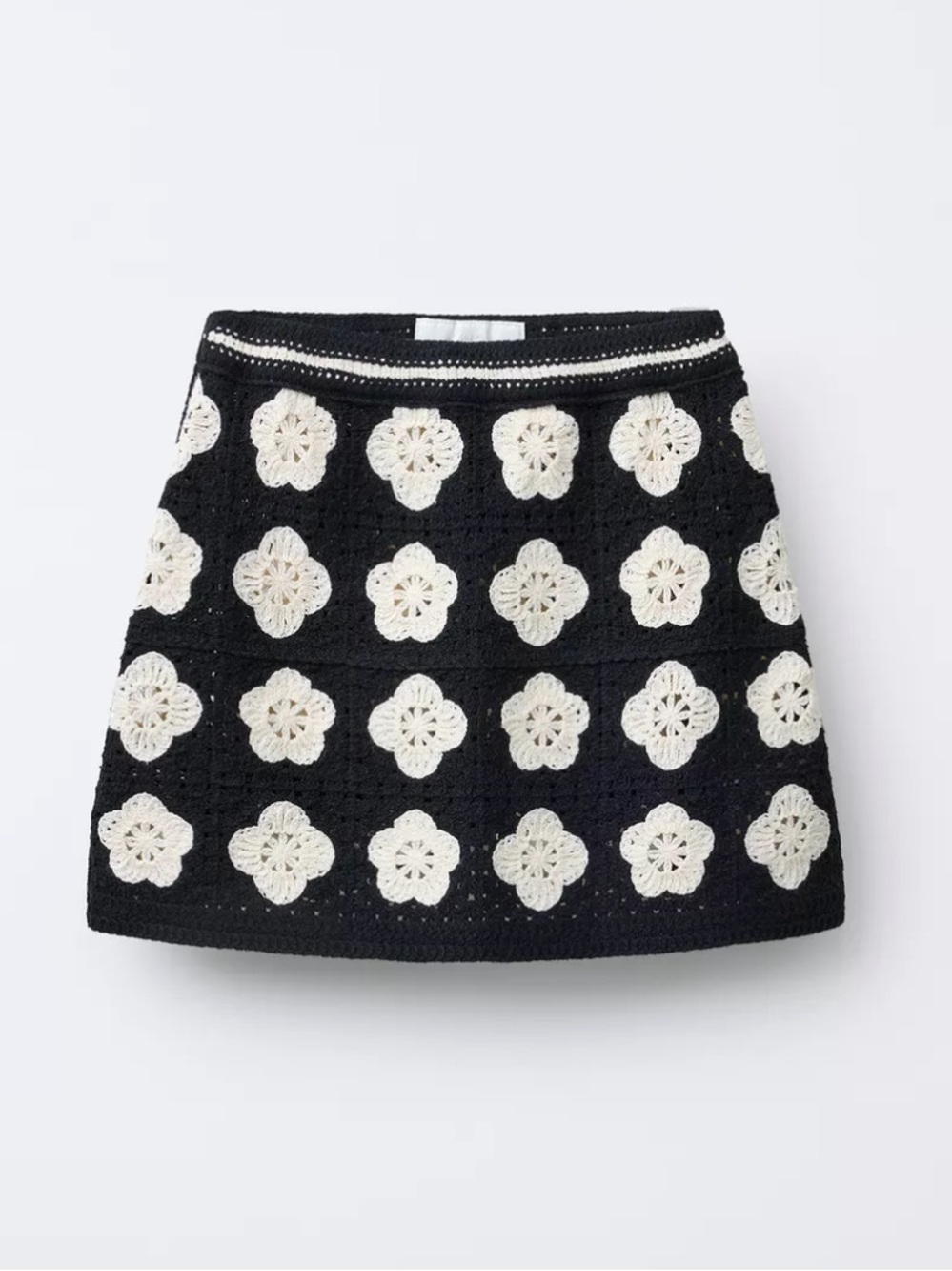 NWT Zara Kids Girls FLORAL KNIT SKIRT Size 12 - 13